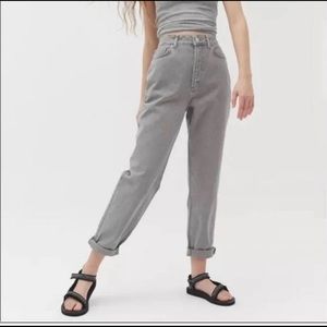BDG grey high-rise mom jeans